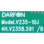 SAMSUNG LA46C650 BACK LIGHT INVERTER  BOARD DARFON V235-10J 4H.V2358.591 /B